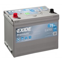 Exide Premium 12V 75Ah 630A, EA755