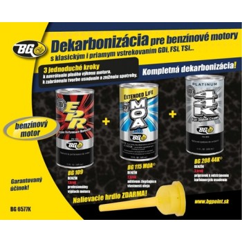 BG 6577 KIT Dekarbonizácia benzínových motorov 3 x 325 ml + DARČEK ZDARMA